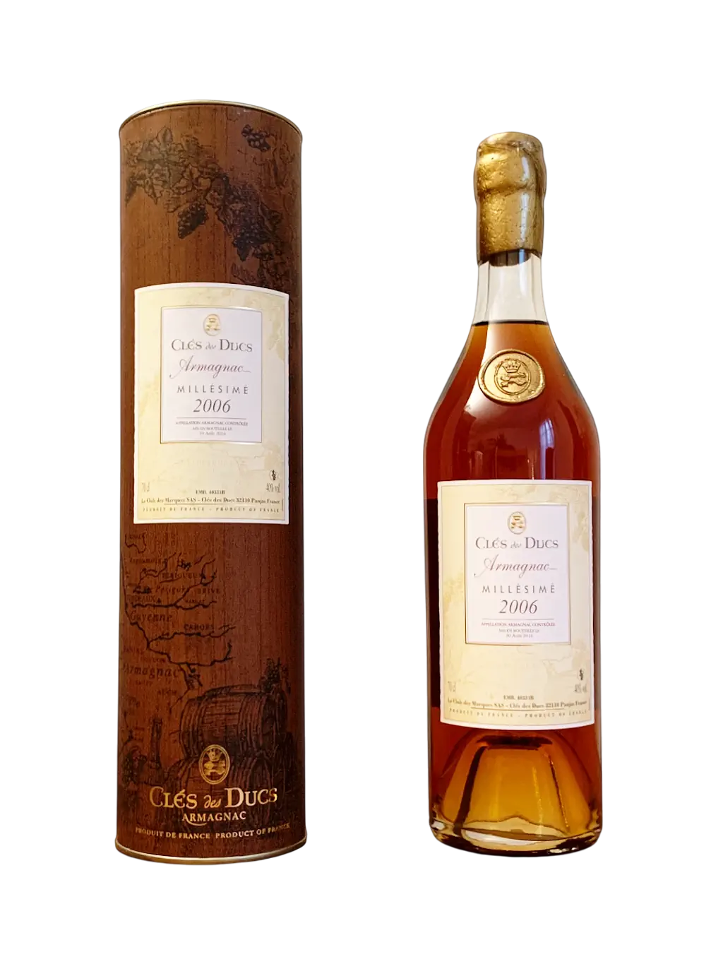Armagnac Clés des Ducs Millésimé 2006