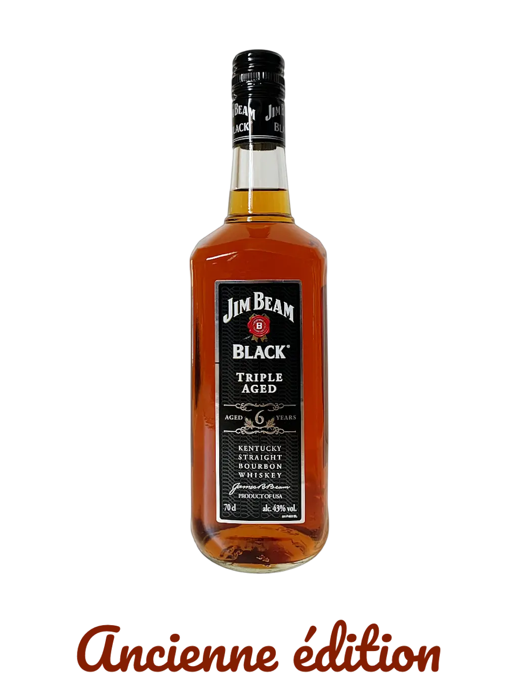 Jim Beam Black Triple aged aged 6 years Kentucky Straight bourbon whiskey