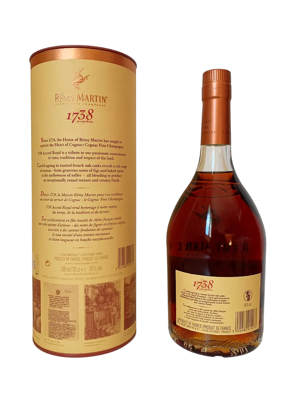 Remy Martin Cognac Fine Champagne 1738 Accord Royal