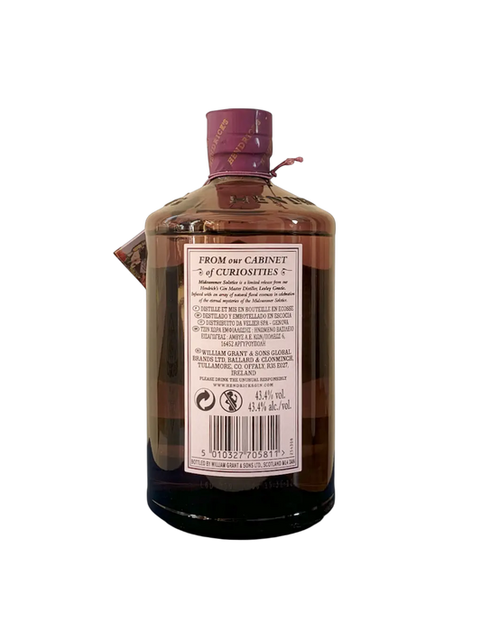 Gin Ecossais Hendricks Edition Limitee Midsummer Solstice