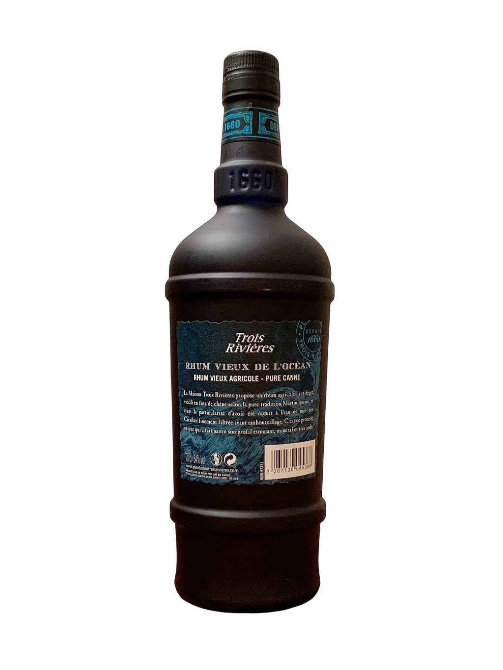 Bouteille de rhum agricole Trois Rivières Cuvée vieux de l'océan