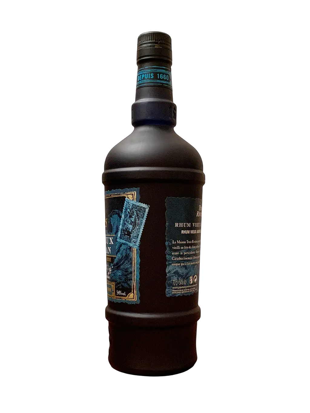 Bouteille de rhum agricole Trois Rivières Cuvée vieux de l'océan