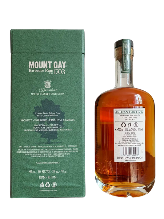 Mount Gay Barbados Rum Andean Oak Cask Master Blender Collection