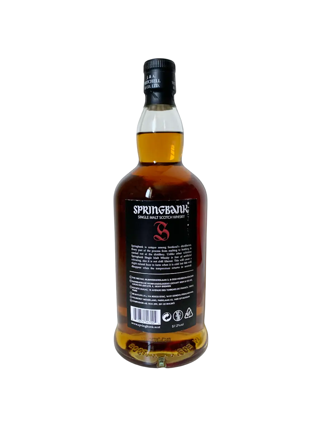 Scotch Whisky Campbeltown Single Malt Springbank Aged 12 years Cask Strength