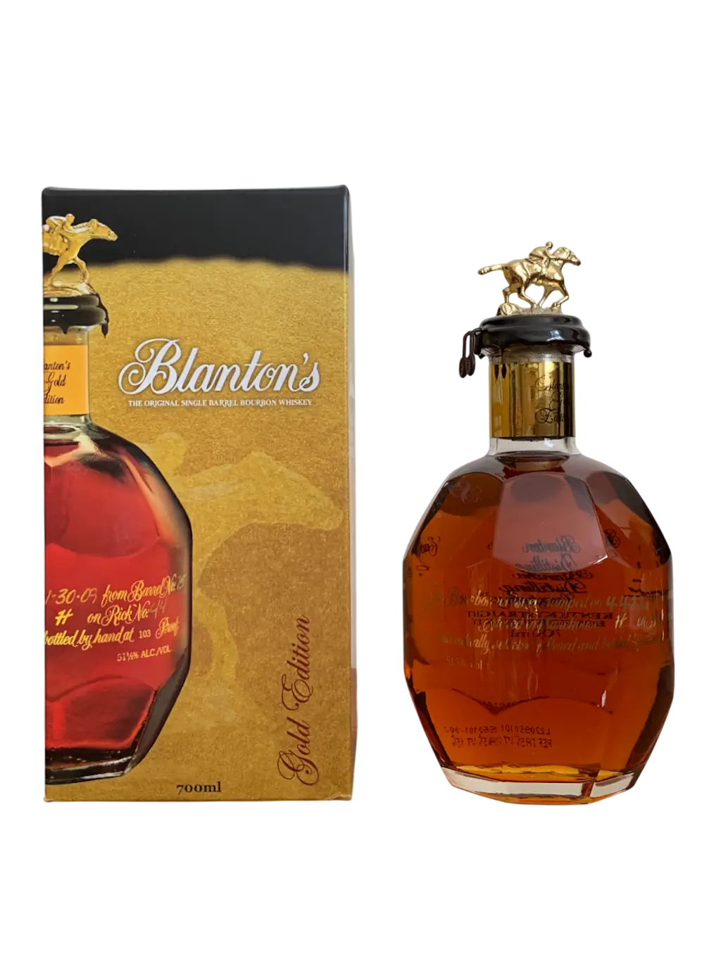 The Original Single Barrel Bourbon Whiskey Blanton's Gold Edition
