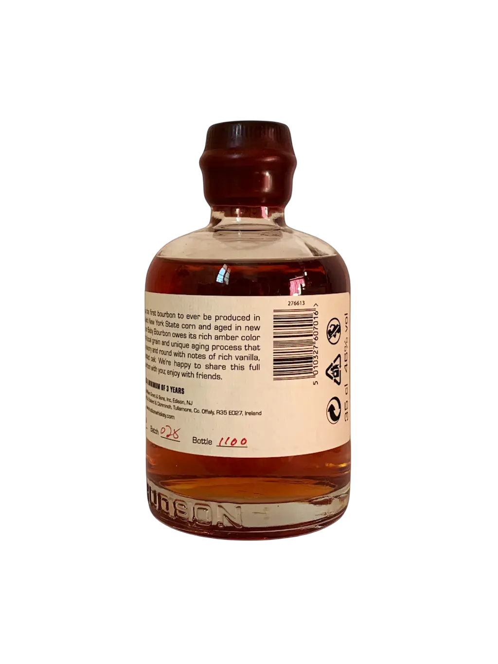 Hudson Baby Bourbon 2020 Pot Distilled from 100% New York Corn 35cl