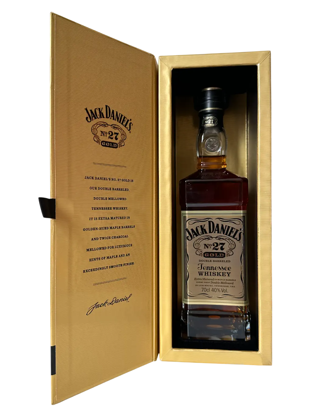 Jack Daniel's Tennessee Whiskey n° 27 Gold Double barreled Extra matured in maple barrels