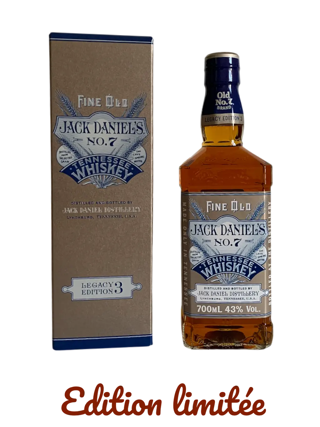 Fine Old Jack Daniels no7 Tennessee whiskey Legacy Edition 3