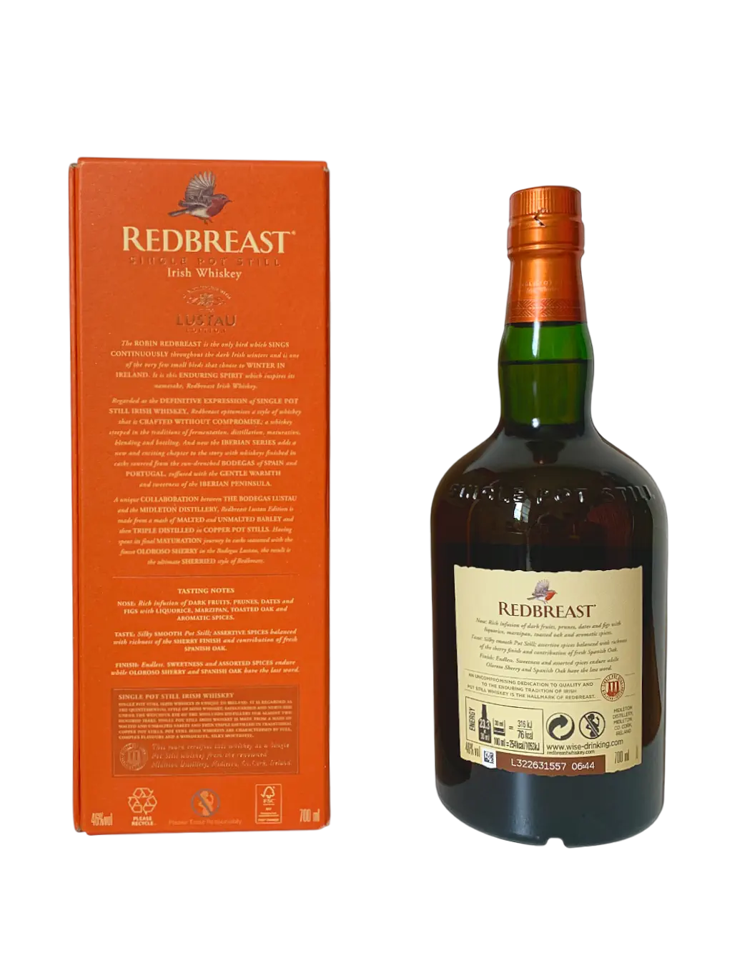 Redbreast single pot still Irish whiskey Lustau Edition Iberian Series