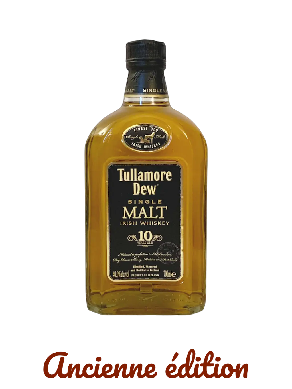 Tullamore Dew single malt Irish whiskey 10 years old