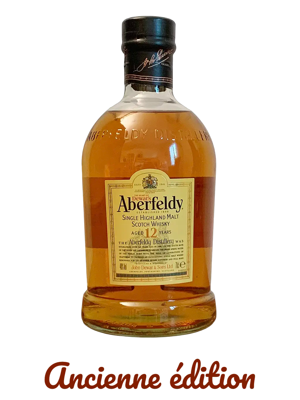 Single Highland Malt Scotch Whisky Aberfeldy 12 ans