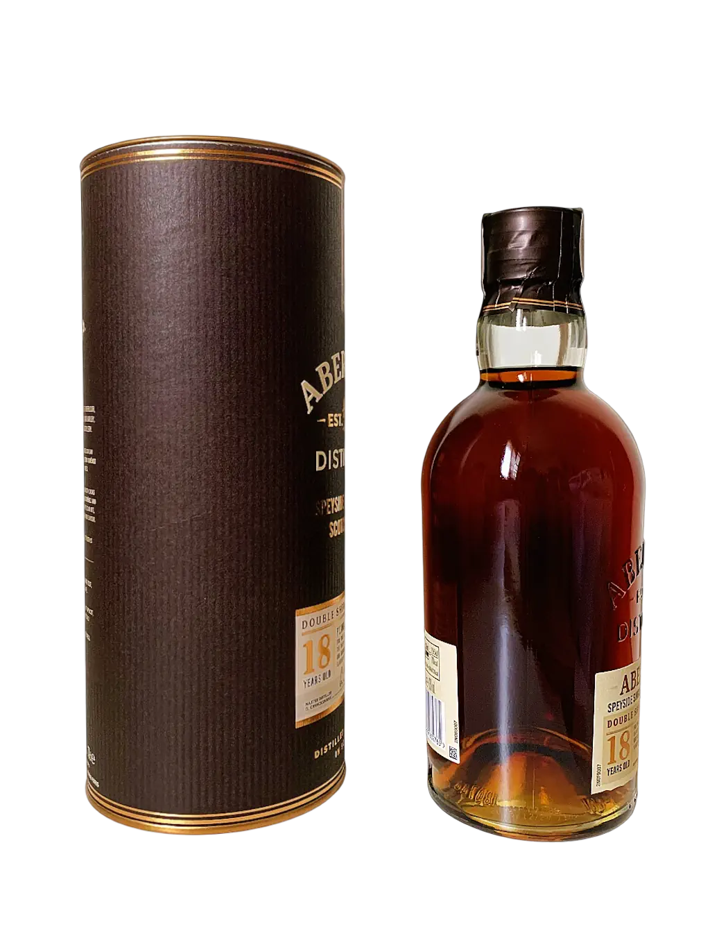 Aberlour Speyside single malt Scotch whisky Double sherry cask finish aged 18 year old. This is batch 004.