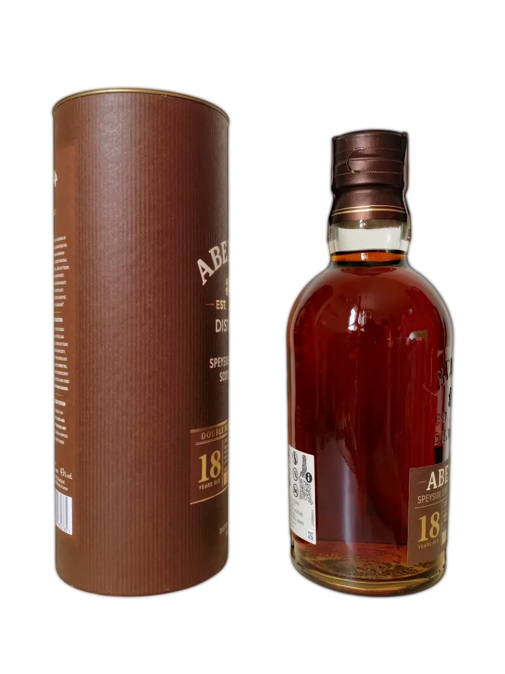 Aberlour distillery Speyside single malt Scotch whisky 18 years old double sherry cask finish