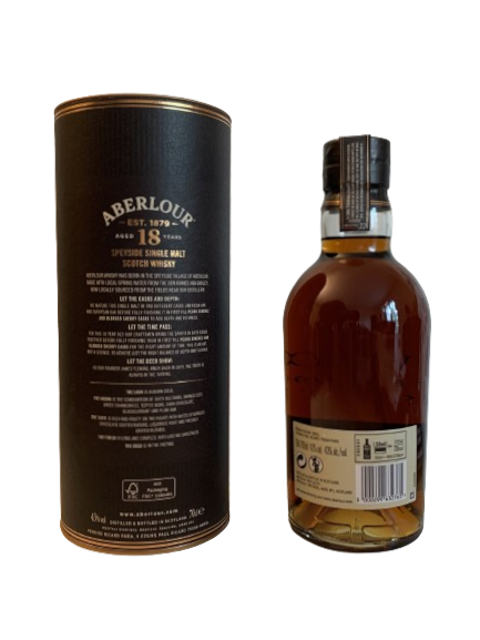 Aberlour Speyside single malt Scotch whisky 18 years old double sherry cask finish Batch 002
