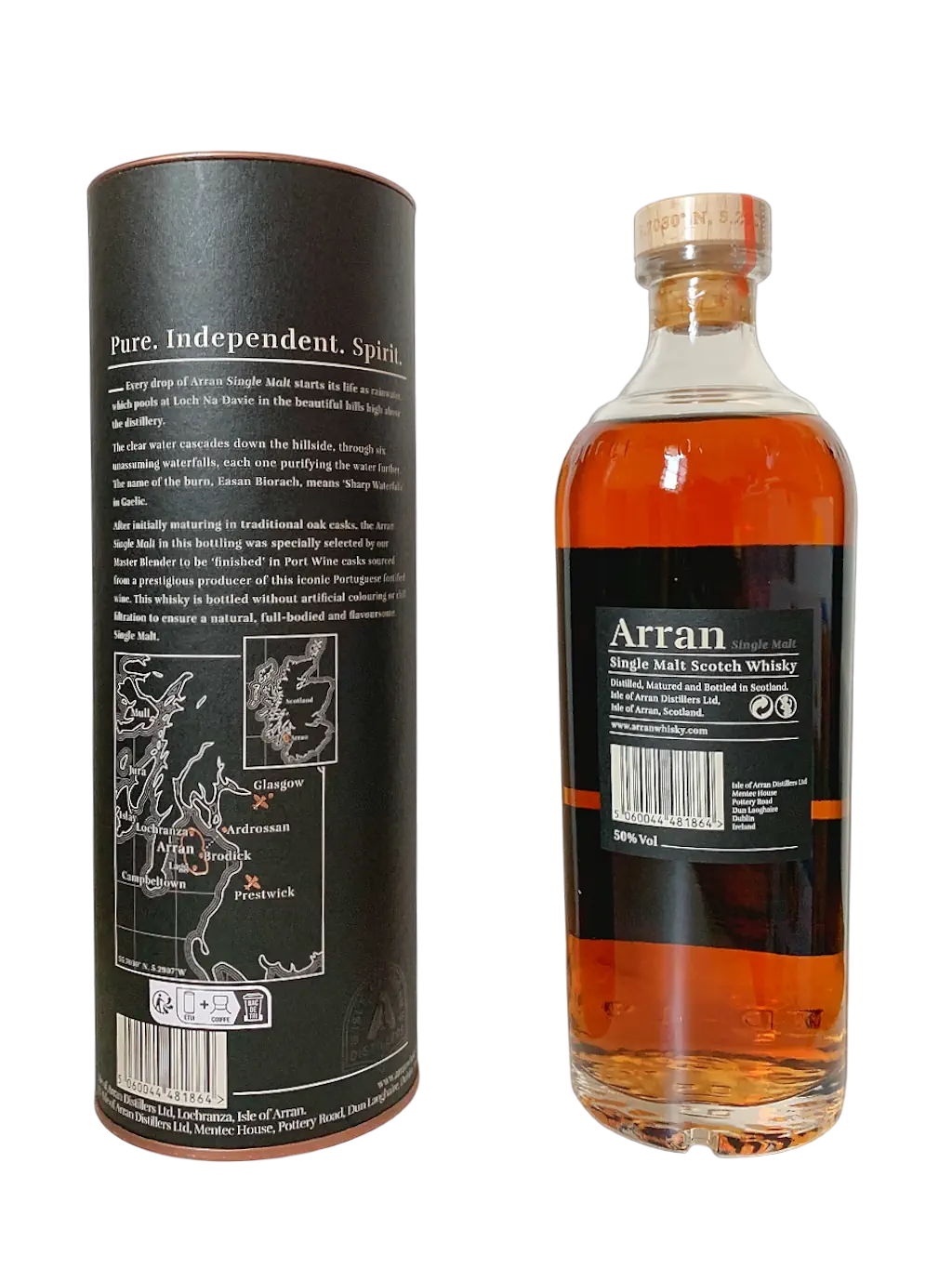 Arran single malt Scotch whisky Port Cask Finish non-chill filtered