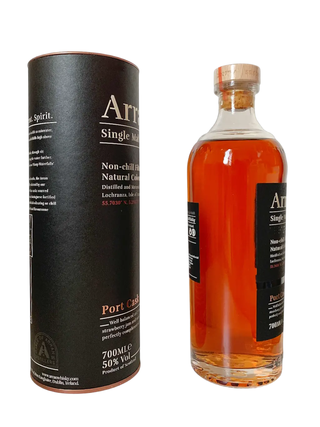Arran single malt Scotch whisky Port Cask Finish non-chill filtered