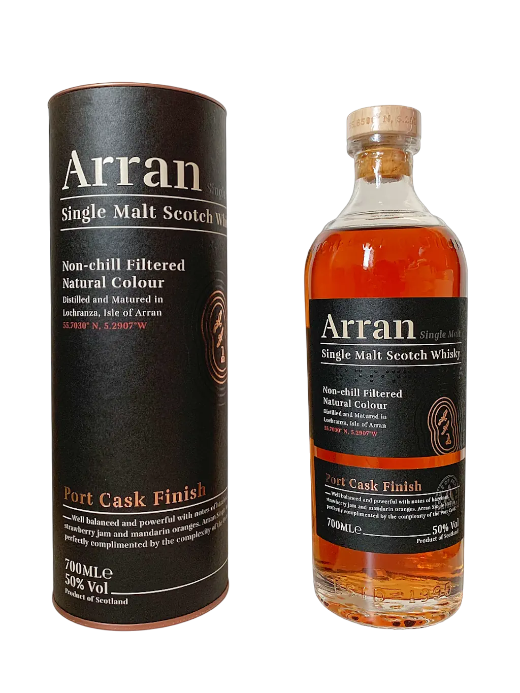 Arran single malt Scotch whisky Port Cask Finish non-chill filtered