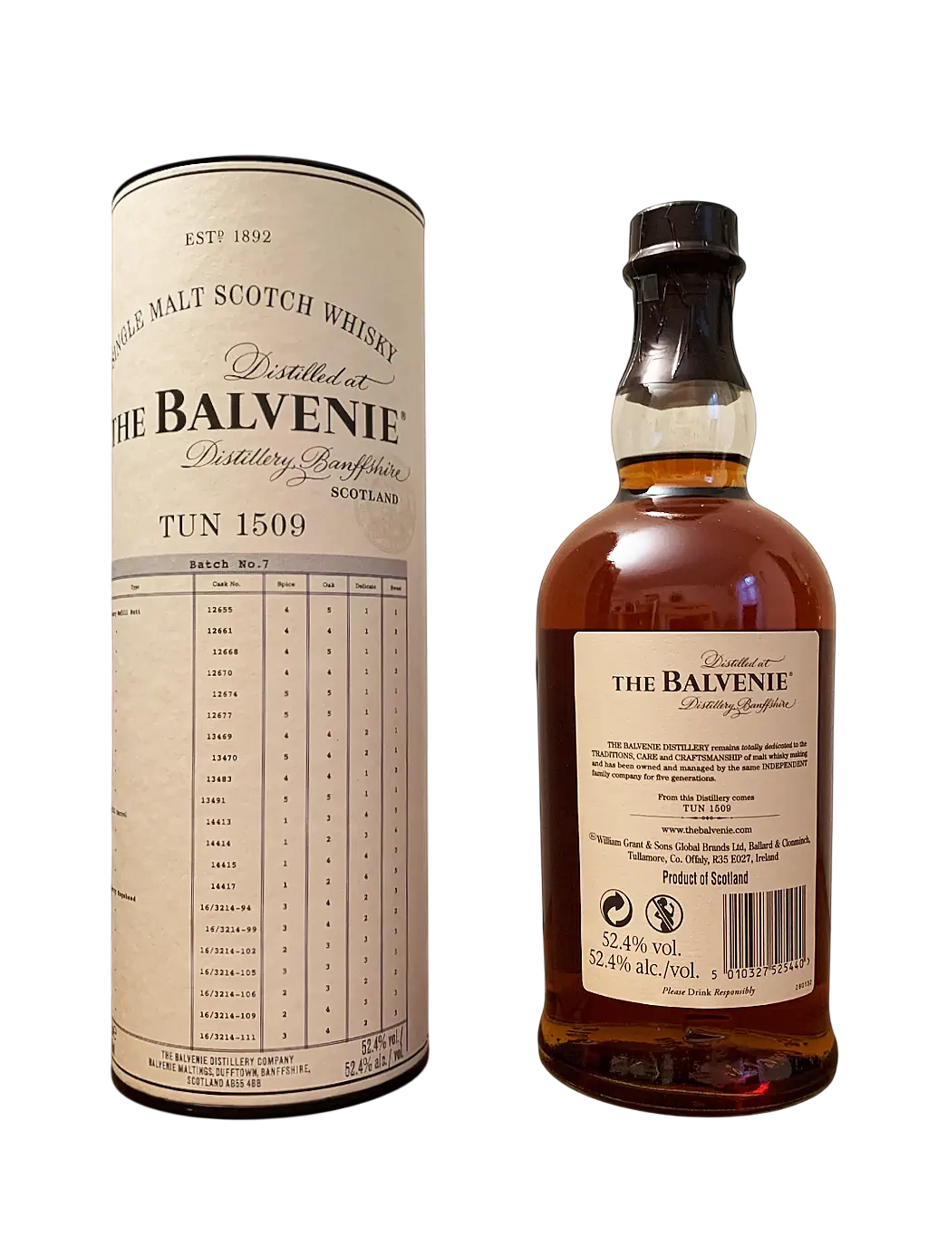 Single Malt Scotch Whisky The Balvenie Tun 1509 Batch 7