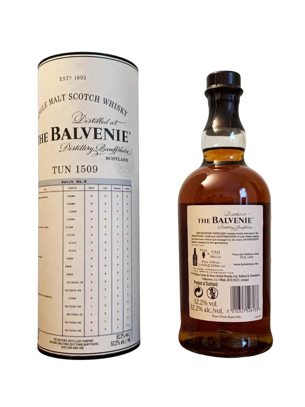 Single Malt Scotch Whisky The Balvenie Tun 1509 Batch n°8