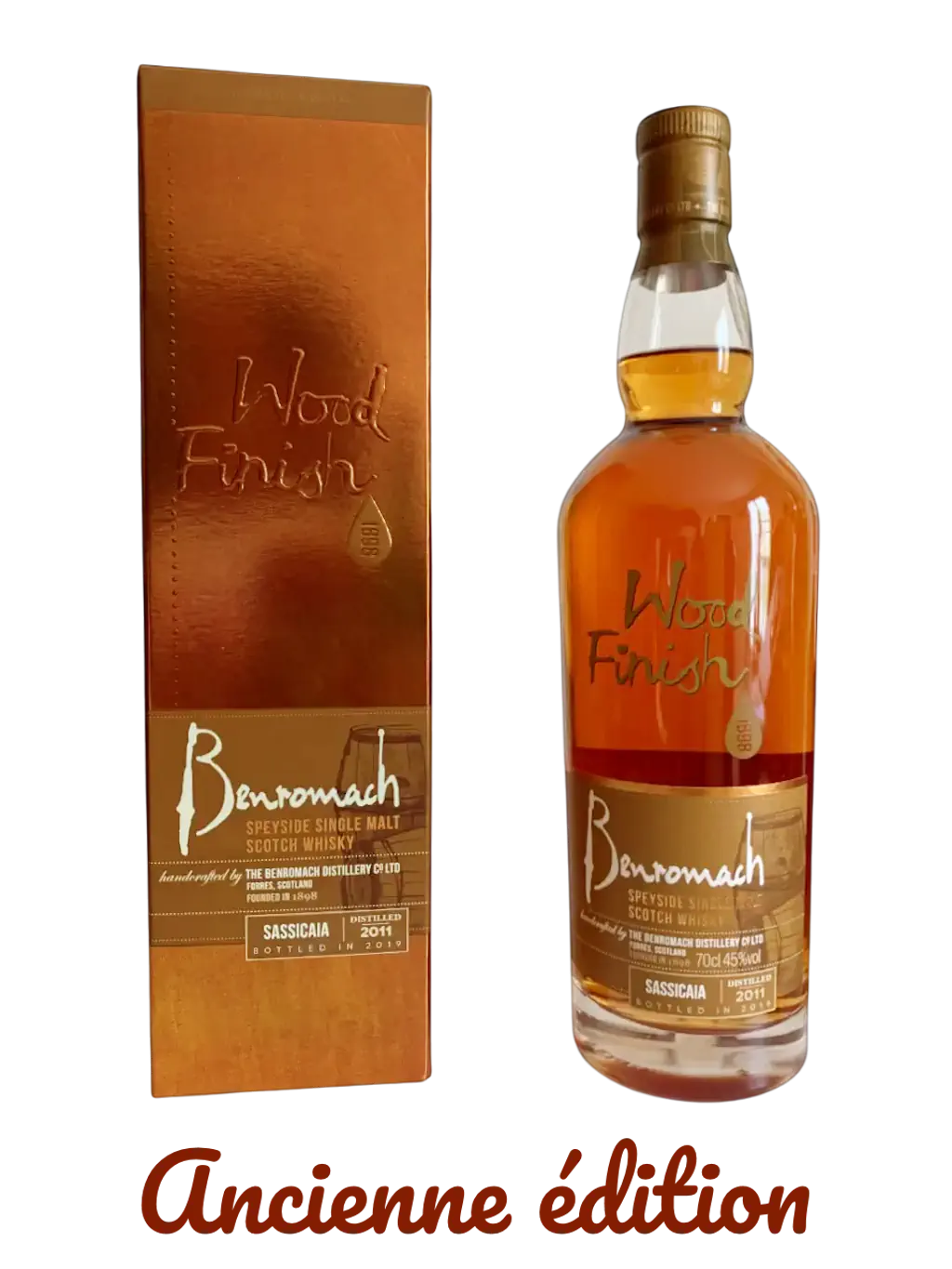 Benromach Speyside Single Malt Scotch Whisky Wood Finish Sassicaia distilled in 2011 bottled in 2019