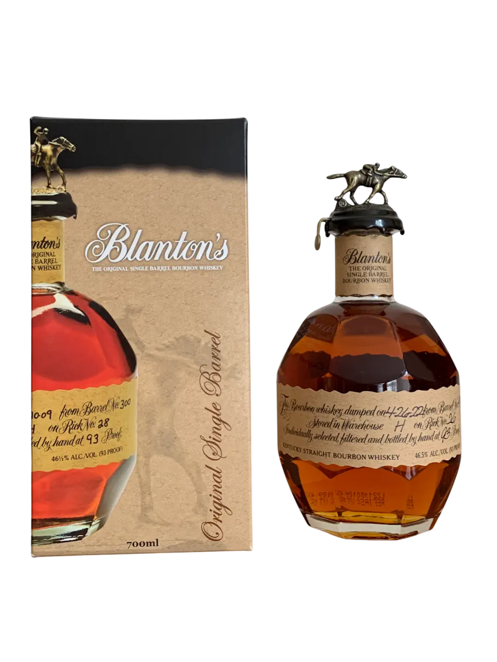 The Original Single Barrel Bourbon Whiskey Blantons Original Single Barrel