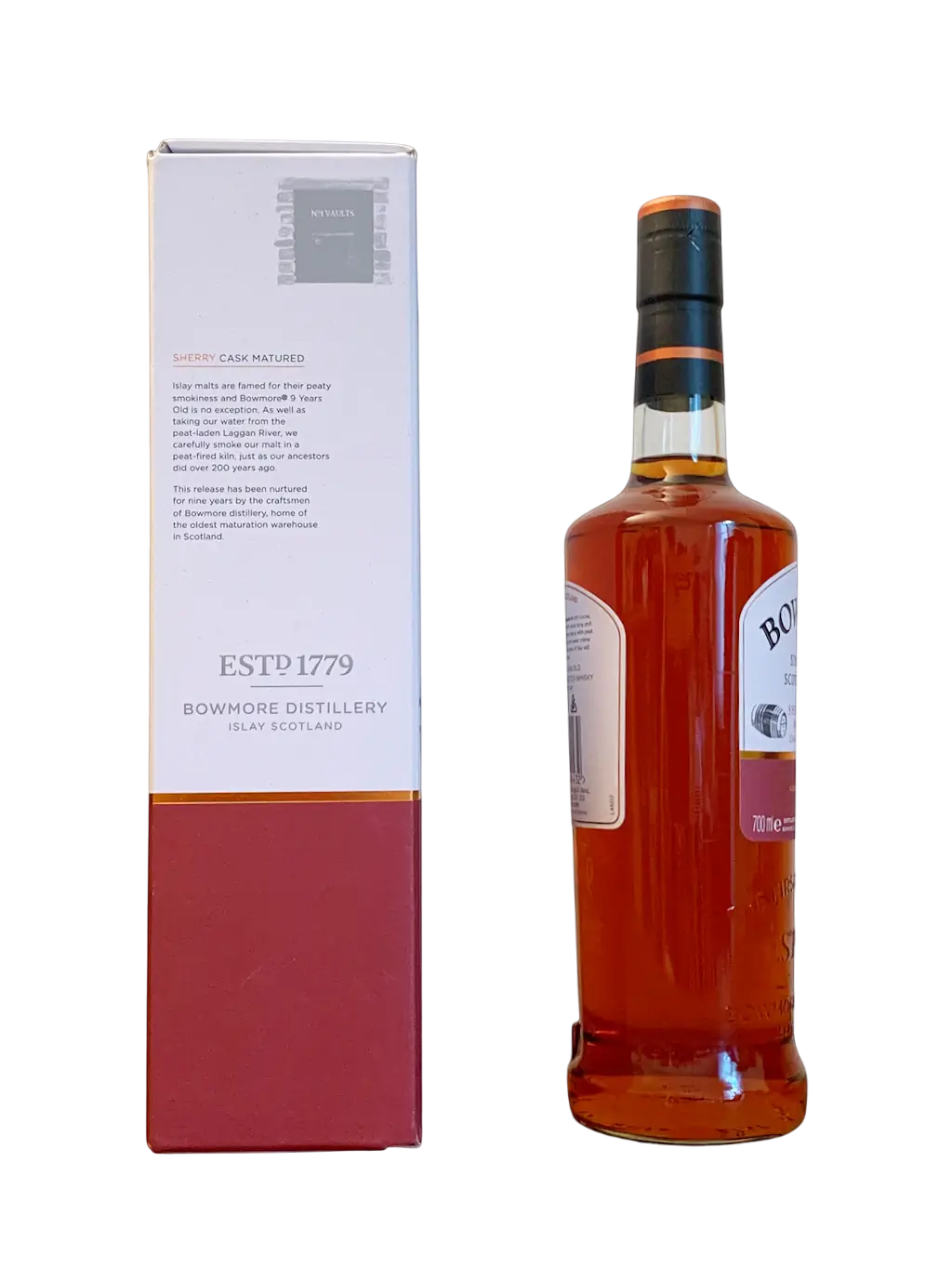 Islay Single Malt Bowmore 9 sherry cask matured limited release