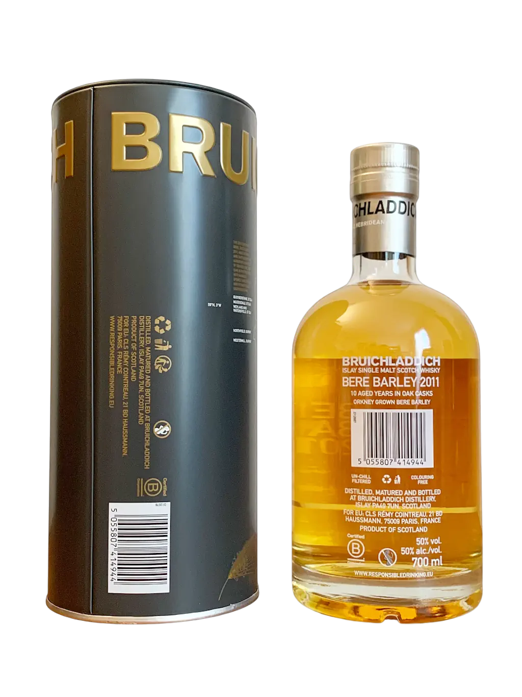 Bruichladdich Unpeated Islay Single Malt Scotch Whisky Bere Barley 2011