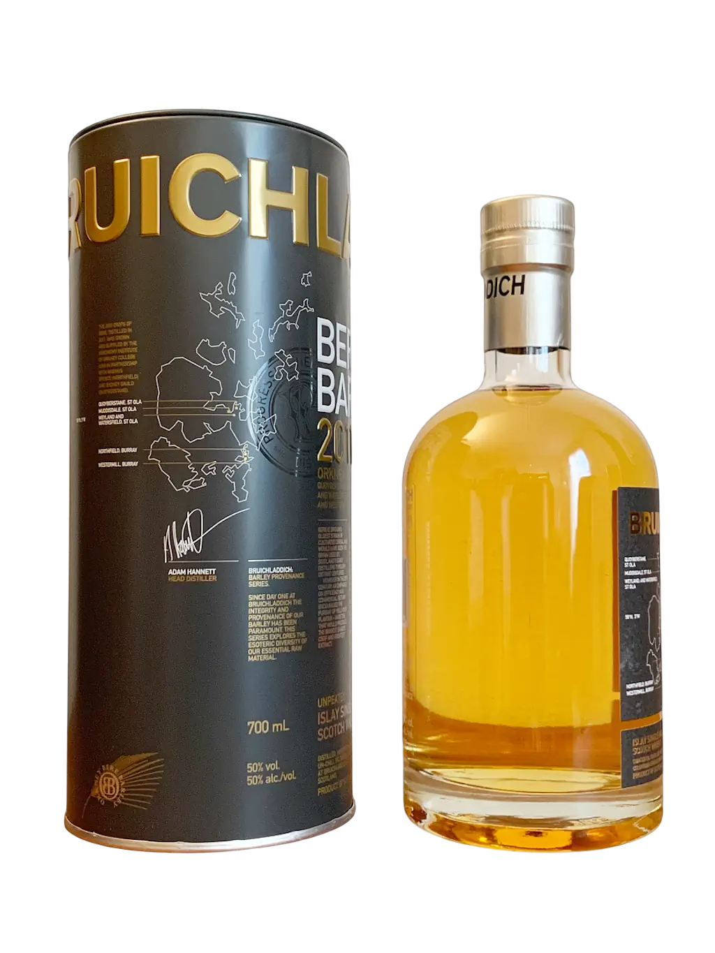 Bruichladdich Unpeated Islay Single Malt Scotch Whisky Bere Barley 2011