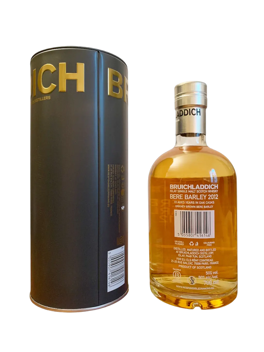 Bruichladdich Unpeated Islay Single Malt Scotch Whisky Bere Barley 2012 made from Orkney grown Bere Barley