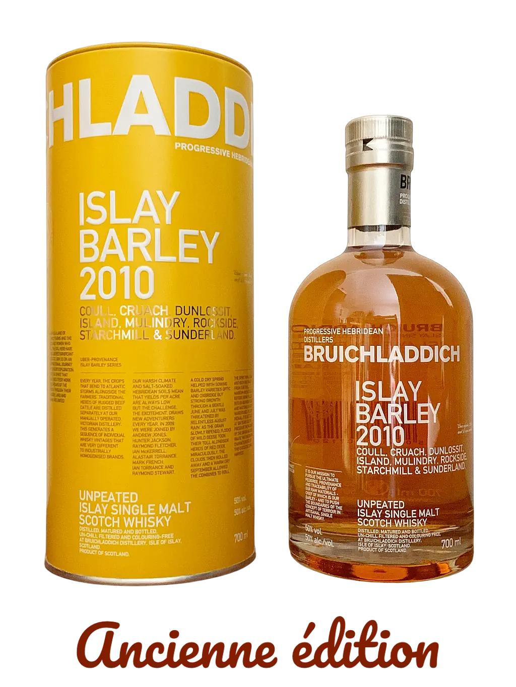 Bruichladdich Unpeated Islay Single Malt Scotch Whisky Islay Barley 2010