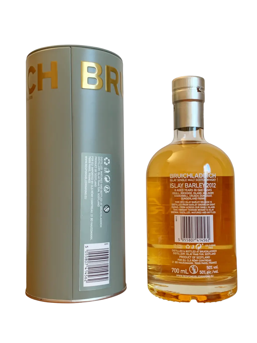 Bruichladdich Unpeated Islay Single Malt Scotch Whisky Islay Barley 2012