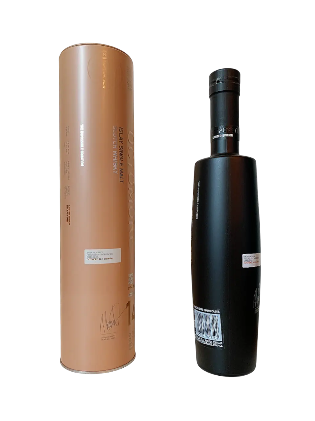 Octomore Islay single malt Scotch whisky Edition 14.2 Super Heavily peated