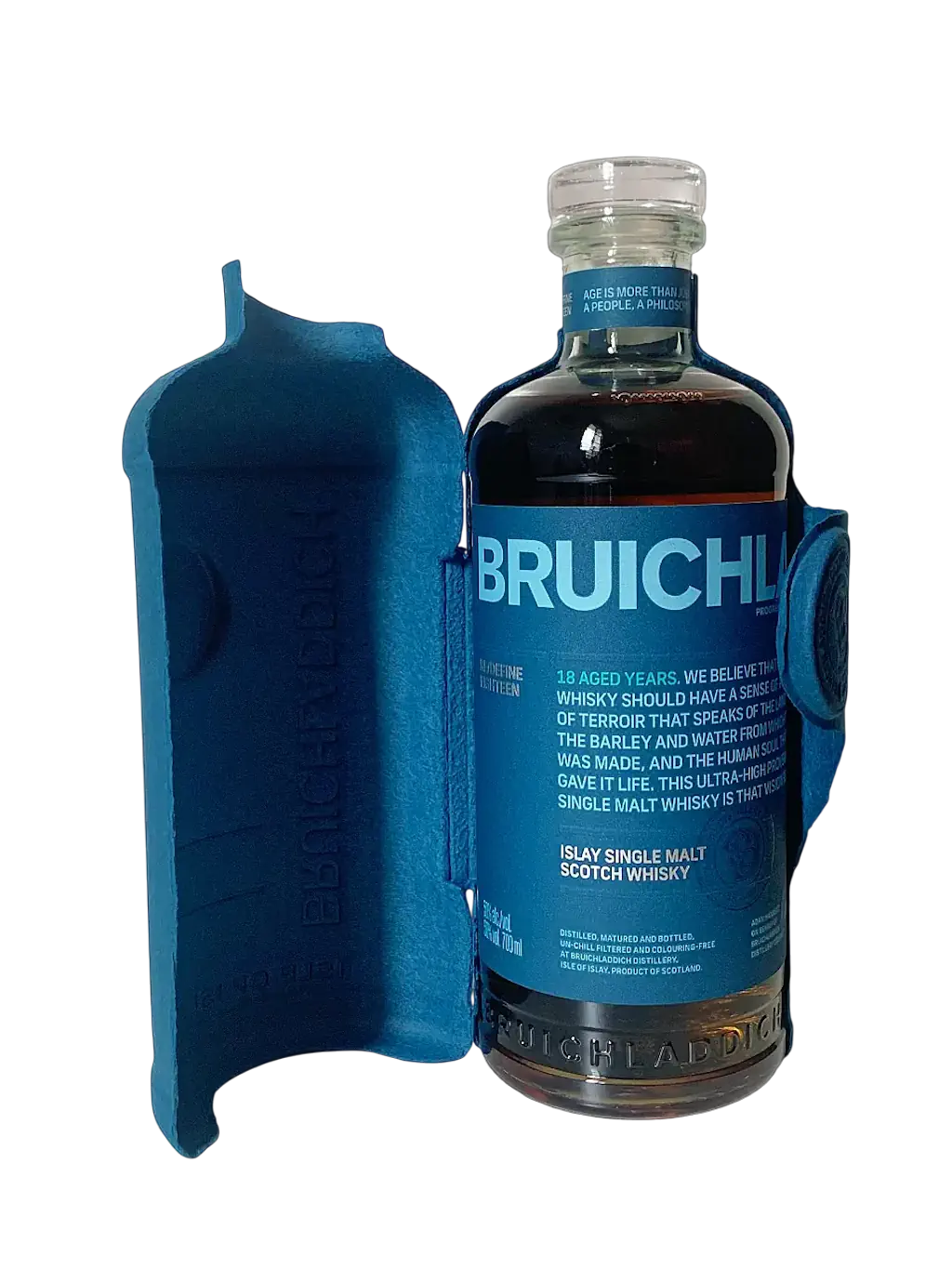 Bruichladdich 18 ans Re/Define Eighteen Islay single malt Scotch whisky distilled matured and bottled on Islay island