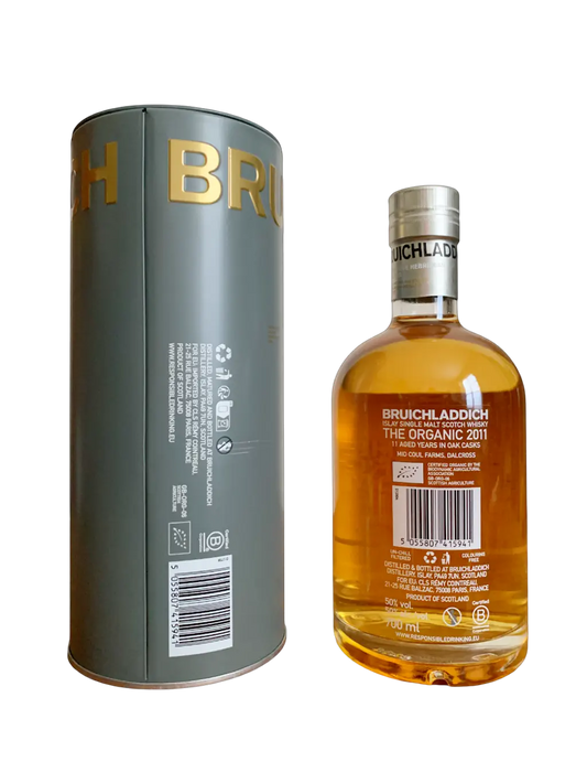 Bruichladdich unpeated Islay single malt Scotch whisky The Organic 2011