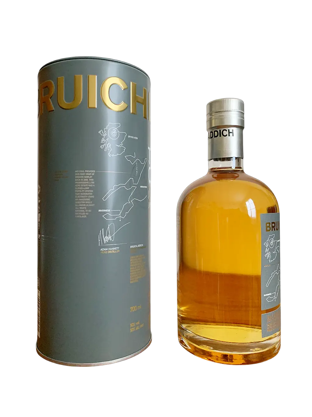 Bruichladdich unpeated Islay single malt Scotch whisky The Organic 2011