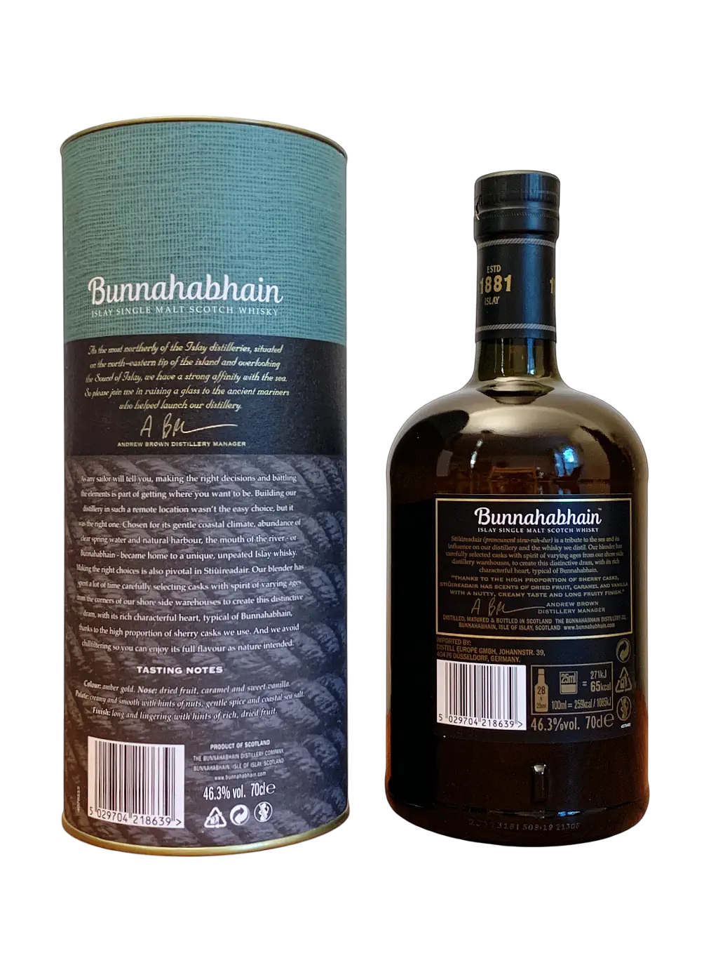 Bunnahabhain Islay Single Malt Scotch Whisky Stiuireadair
