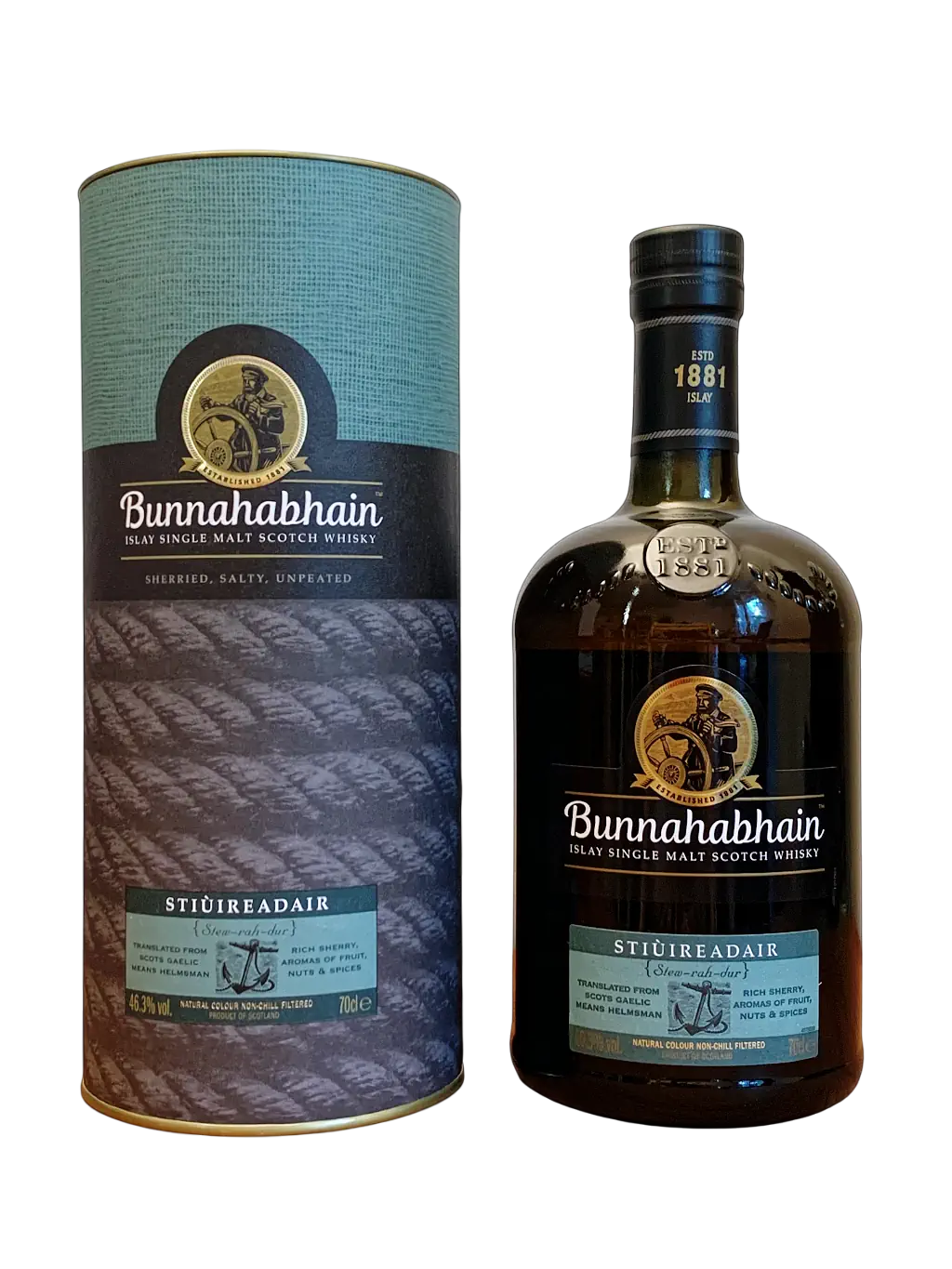 Bunnahabhain Islay Single Malt Scotch Whisky Stiuireadair