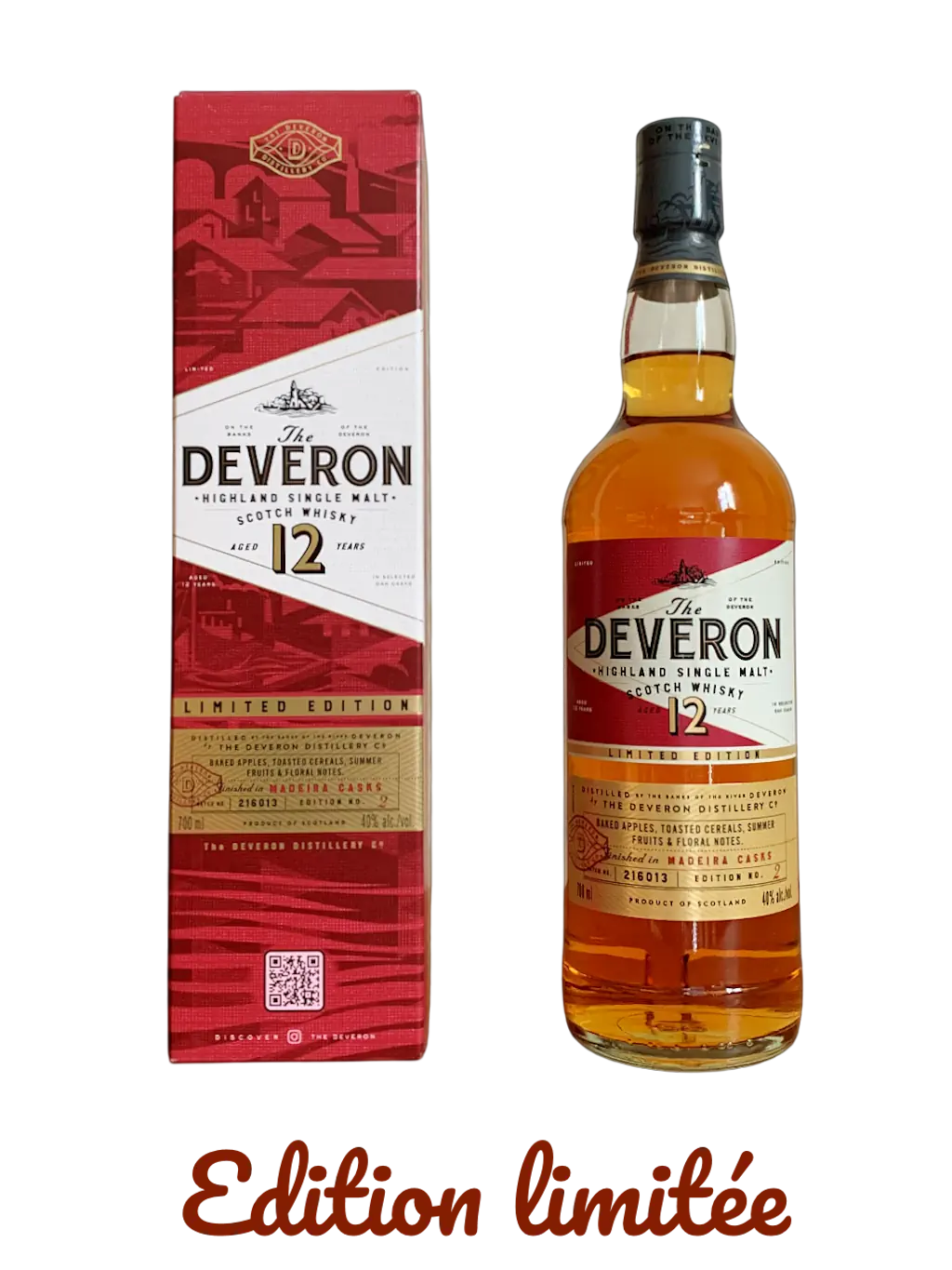 The Deveron Highland Single Malt Scotch Whisky Aged 12 years Limited Edition Finished in Madeira Casks