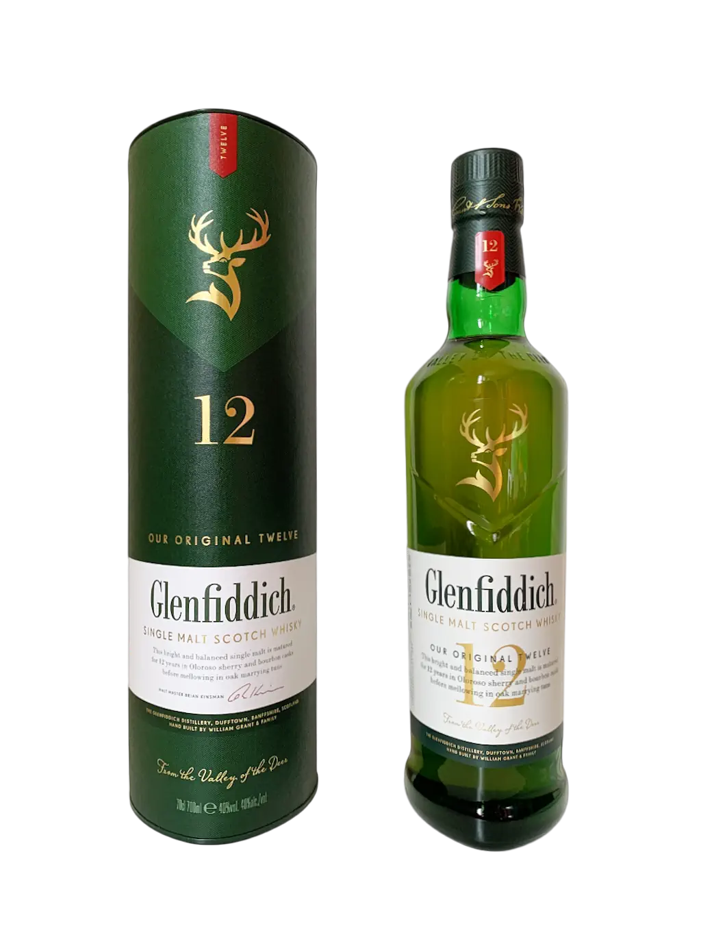 Glenfiddich single malt Scotch whisky Our Original Twelve 12 ans