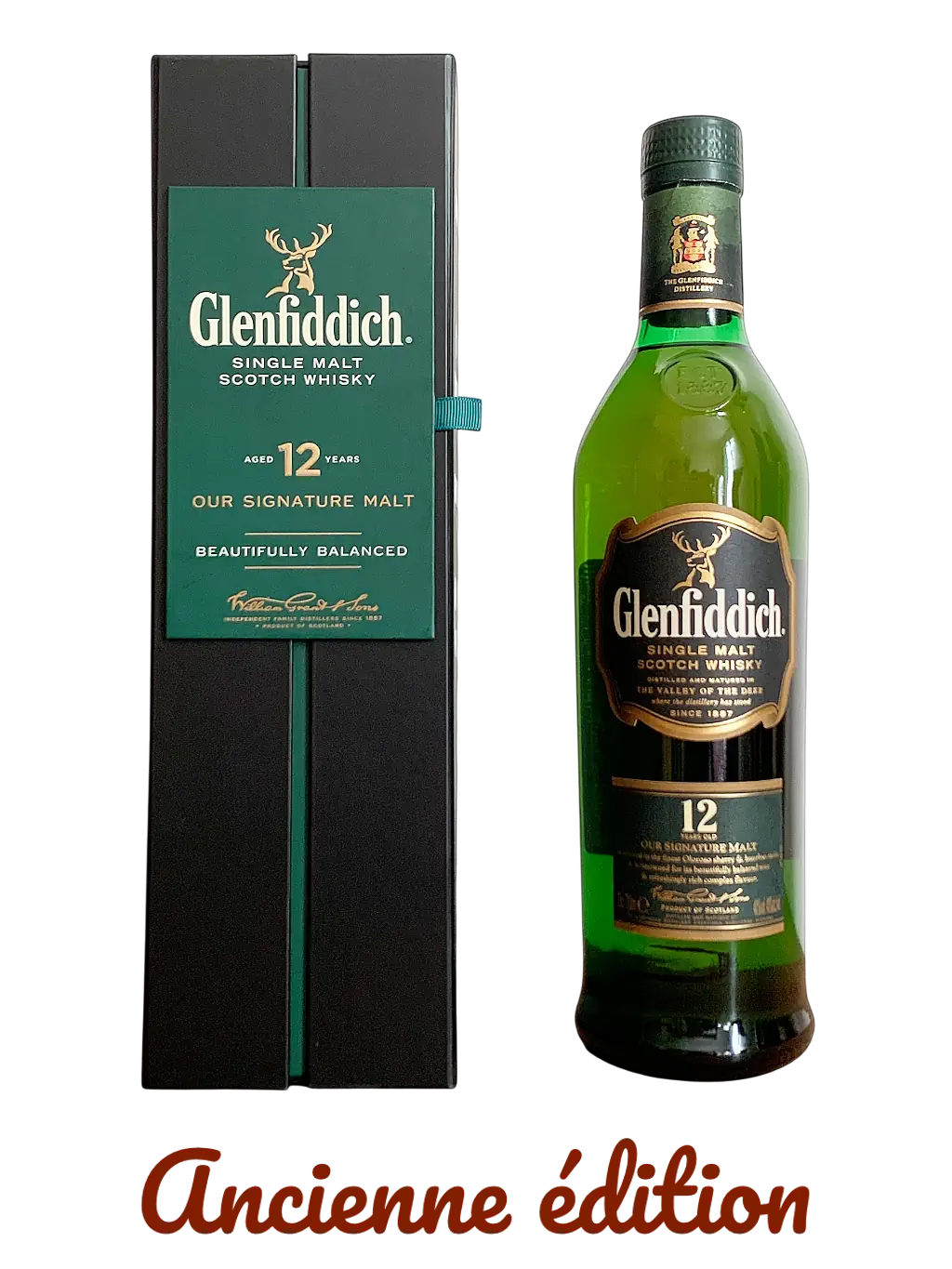 Whisky Single Malt Speyside Glenfiddich 12 ans Our Signature Malt beautifully balanced