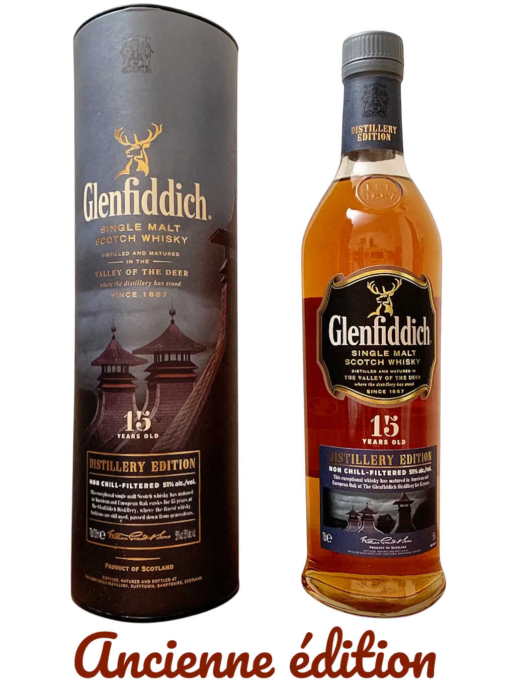 Glenfiddich Single Malt Scotch Whisky 15 ans Distillery Edition Non Chill-filtered