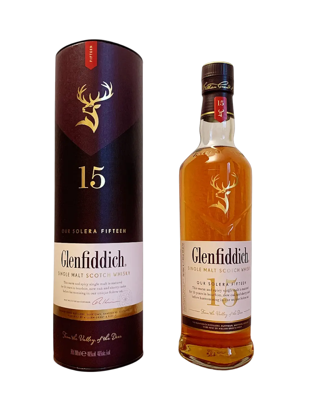 Single Malt Scotch Whisky Glenfiddich Our Solera Fifteen 15 ans