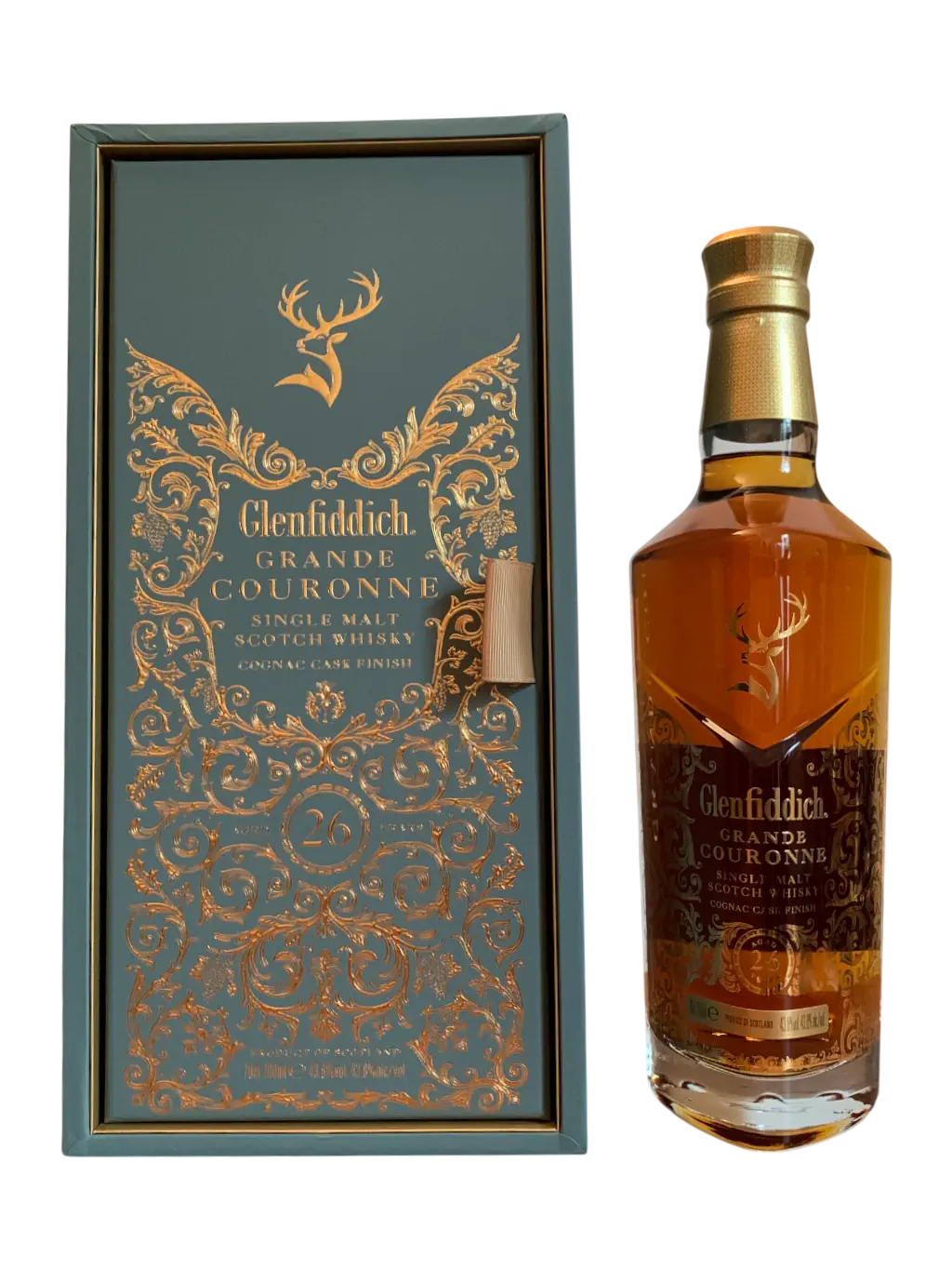 Glenfiddich Single Malt Scotch Whisky Cognac Cask Finish 26 ans Grande Couronne