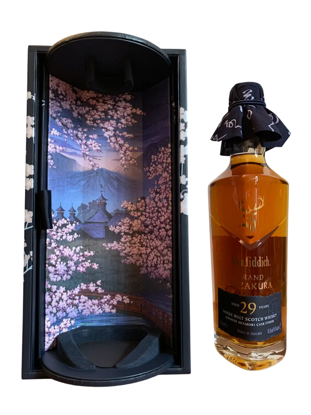Glenfiddich Grand Yozakura aged 29 years single malt Scotch whisky Japanese Awamori cask finish