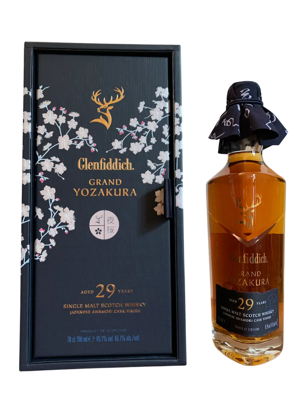 Glenfiddich Grand Yozakura aged 29 years single malt Scotch whisky Japanese Awamori cask finish