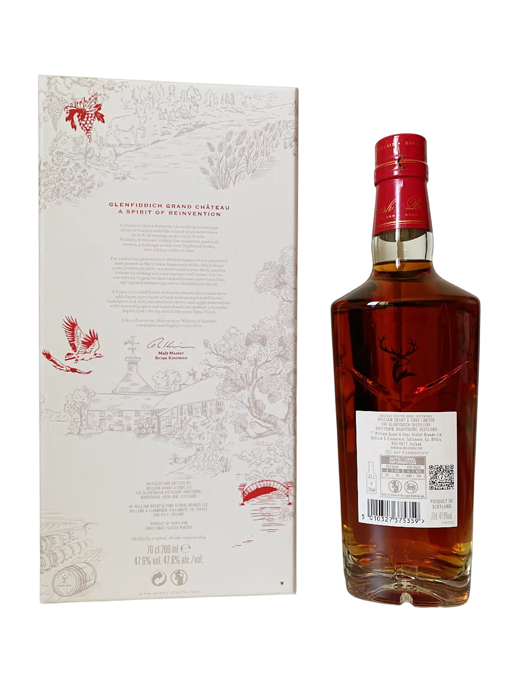 Glenfiddich Grand Château aged 31 years single malt Scotch whisky Bordeaux wine cask finish limited edition