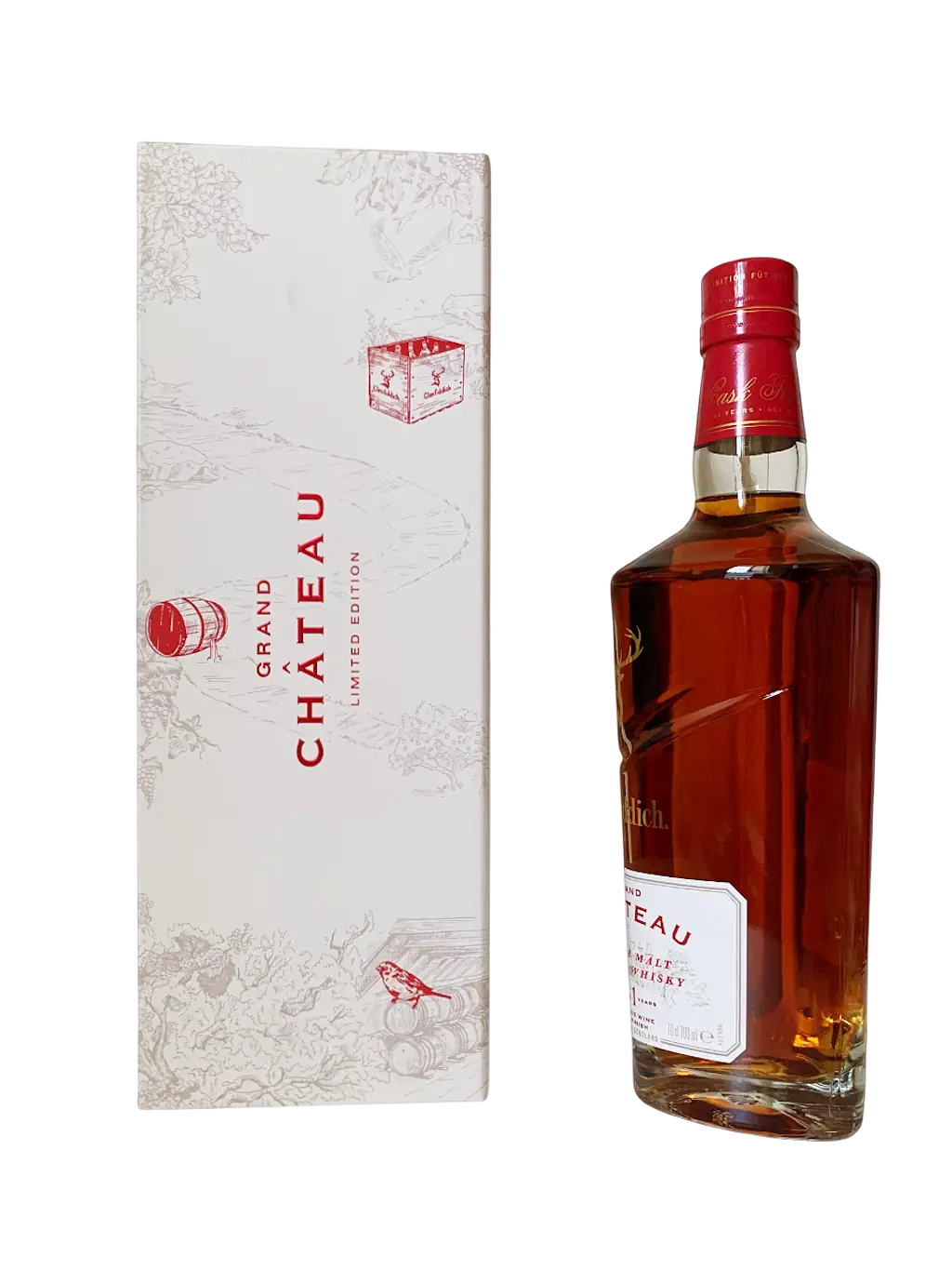 Glenfiddich Grand Château aged 31 years single malt Scotch whisky Bordeaux wine cask finish limited edition