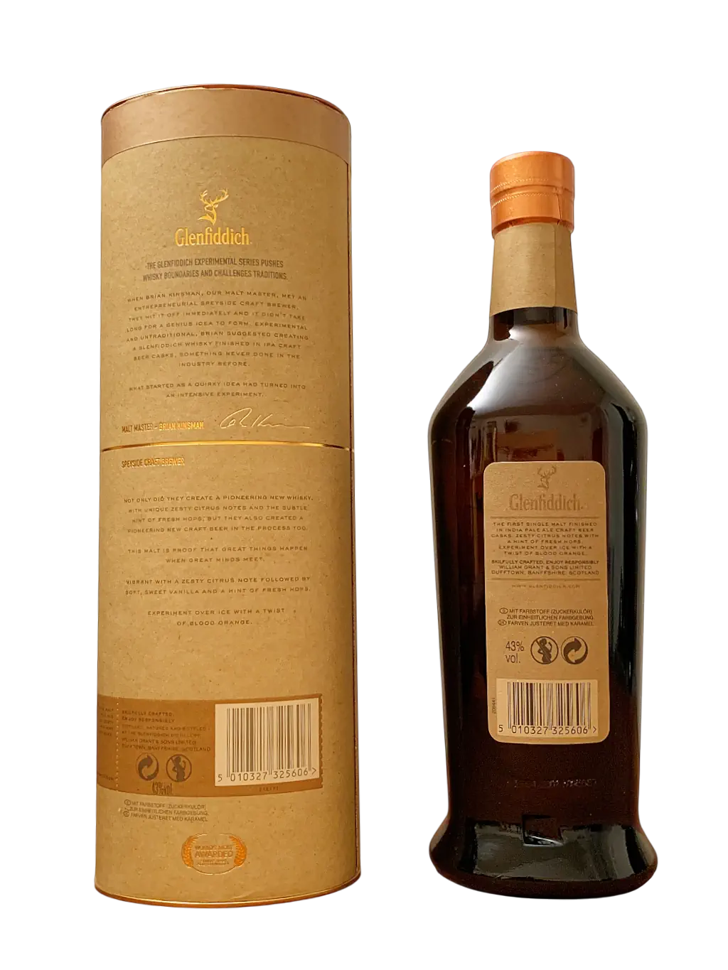 Glenfiddich Single Malt Scotch Whisky Experimental Series IPA India Pale Ale Cask Finish