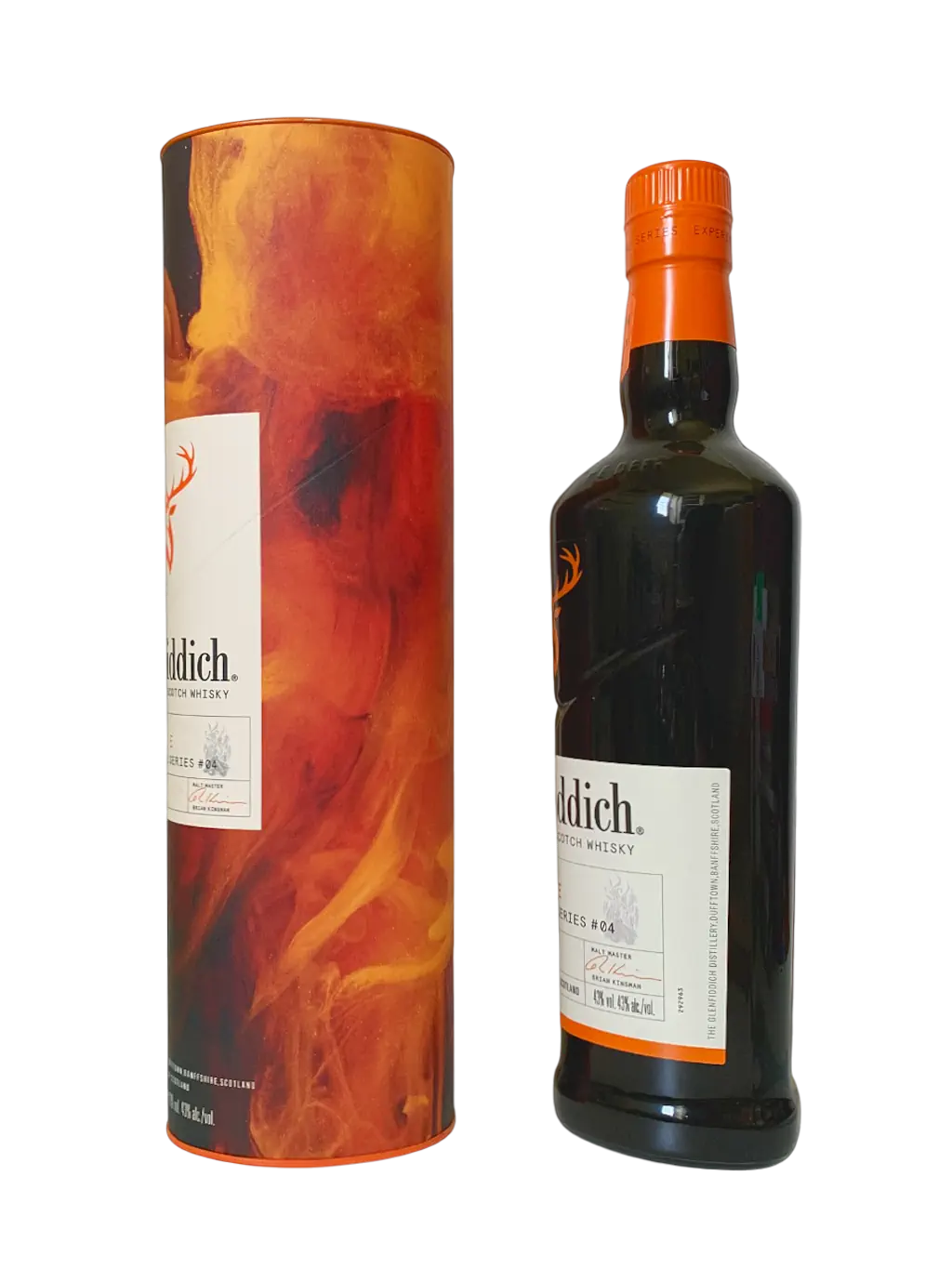 Glenfiddich single malt Scotch whisky Sweet & Smoky Fire & Cane Experimental Series #4