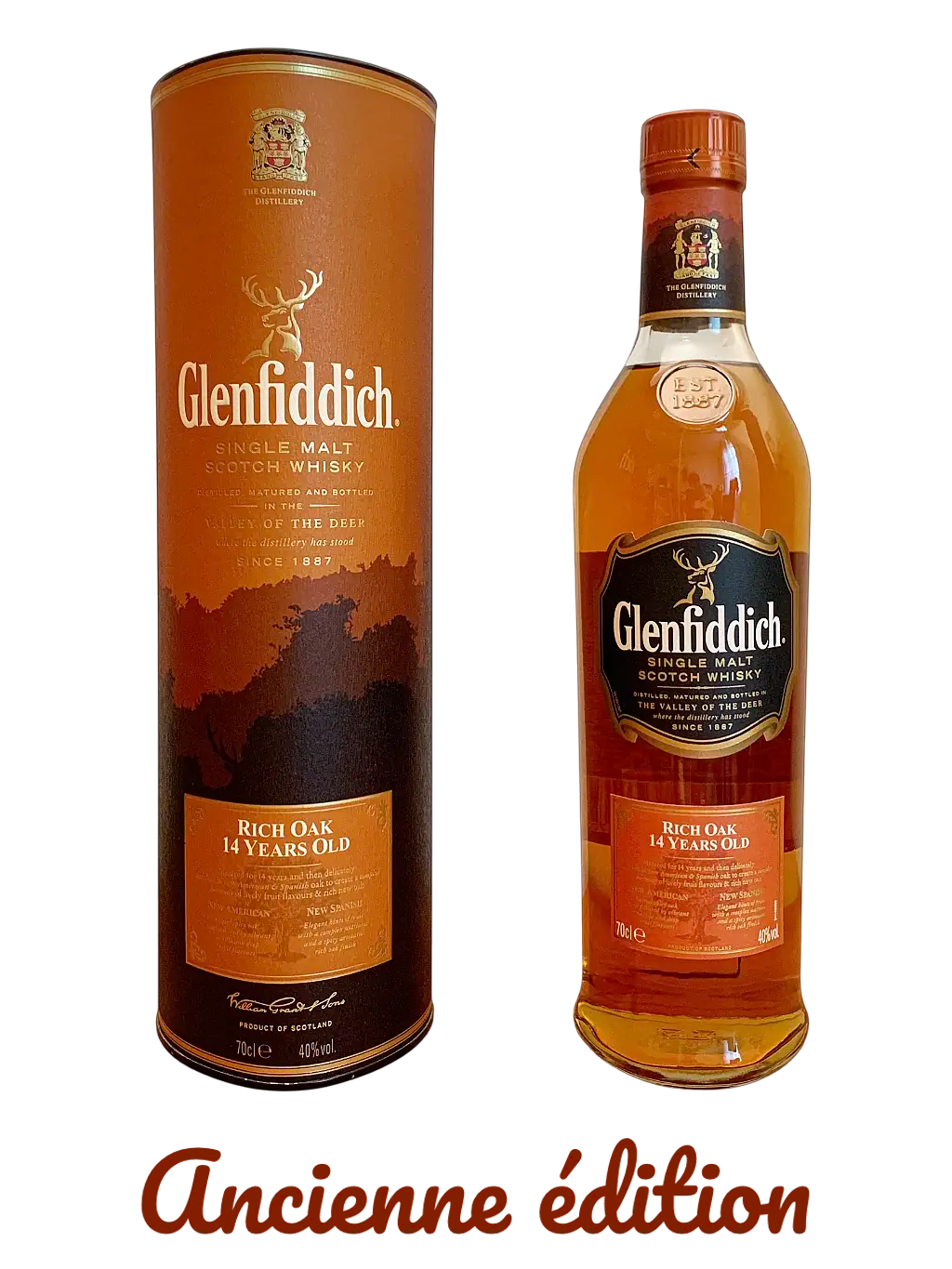Glenfiddich Single Malt Scotch Whisky Rich Oak 14 years old
